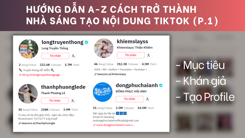 Hướng Dẫn Cách Trở Thành Nhà Sáng Tạo Nội Dung TikTok (Phần 1) 1 tro thanh nha sang tao noi dung tiktok phan 1