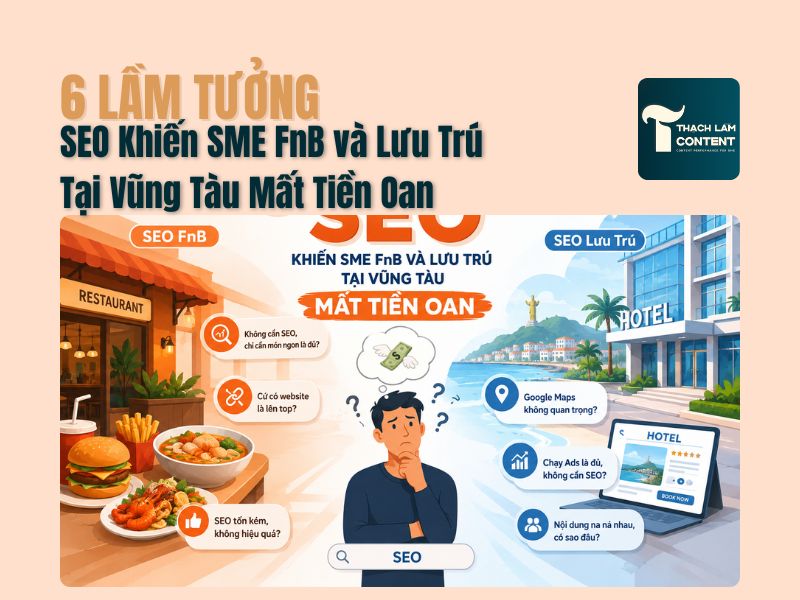 6 lầm tưởng về SEO khiến SEO fnb và lưu trú mất tiền oan