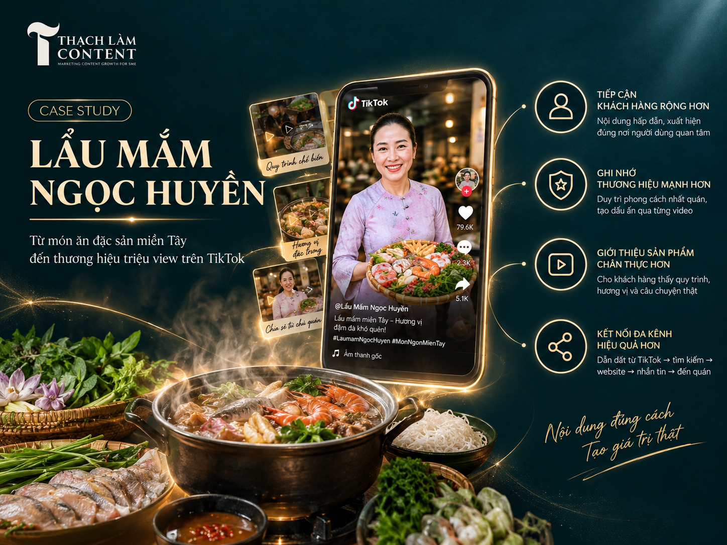 Phân tích case Founder's Brand: Lẩu Mắm Ngọc Huyền biến Founder thành một phần của hệ thống nội dung như thế nào?
