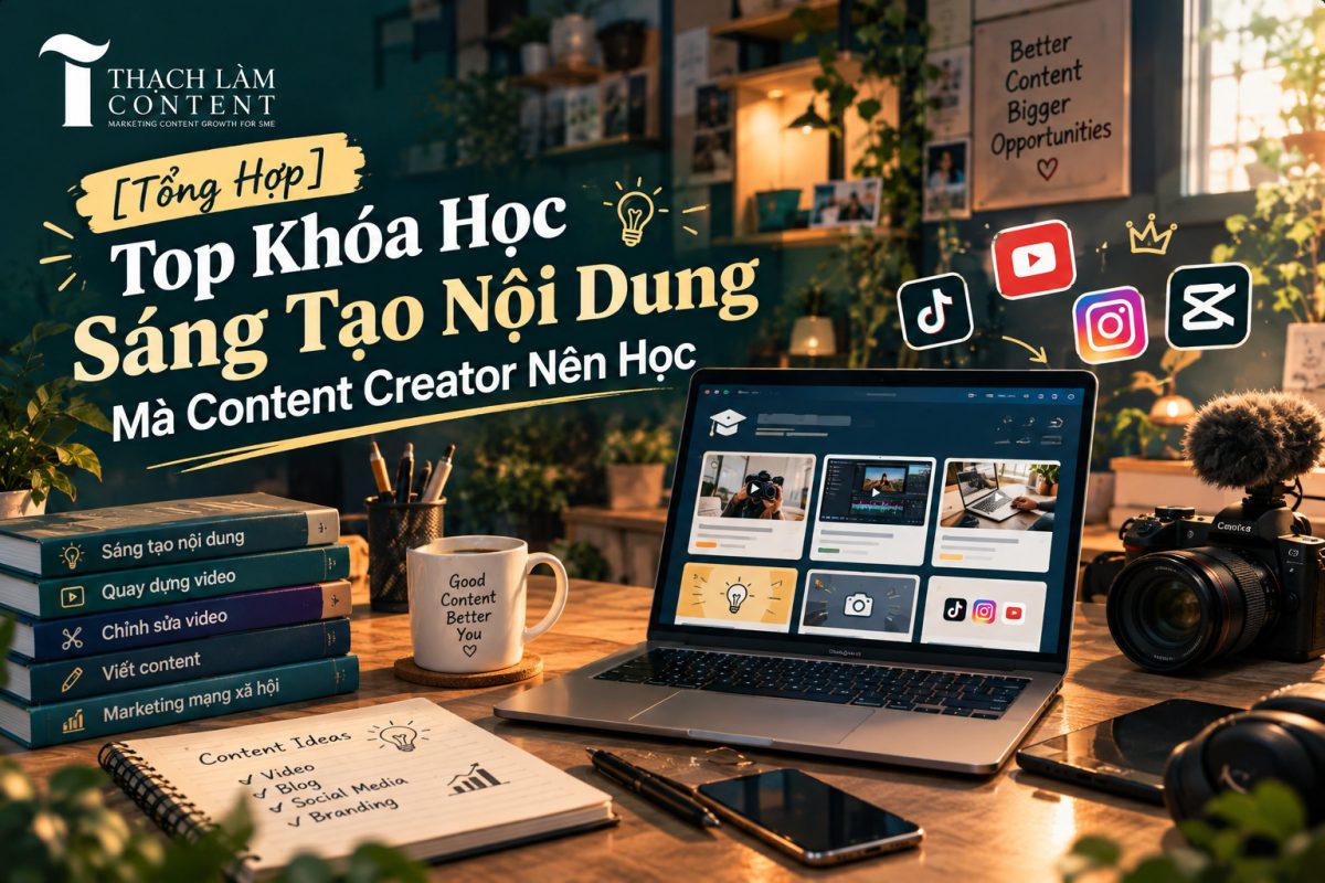 [Tổng Hợp] Top Khóa Học Sáng Tạo Nội Dung Mà Content Creator Nên Học