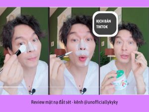 Kịch bản review sản phẩm dưỡng da (@unofficialkyky).