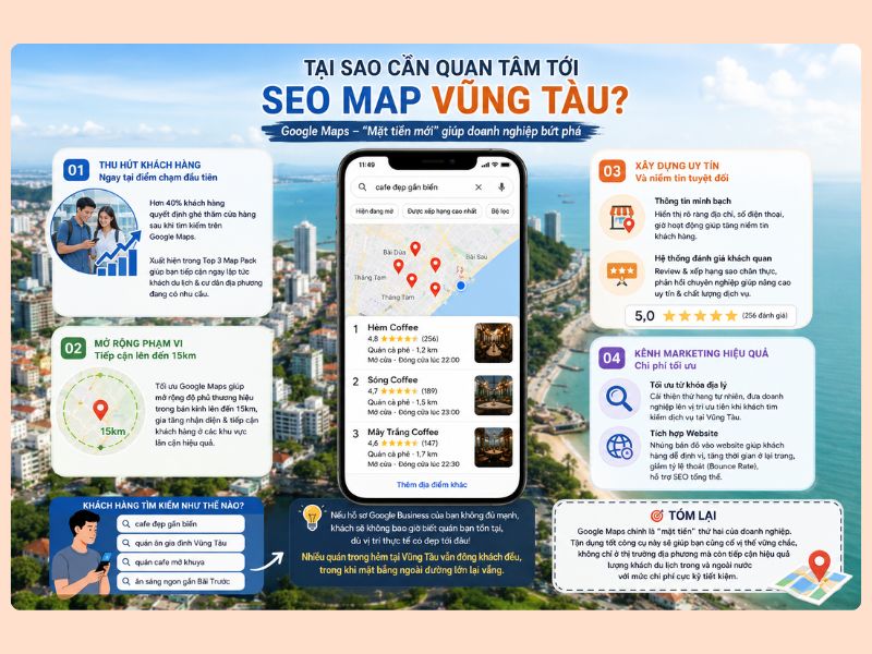 Tại sao cần SEO map tại Vũng Tàu?