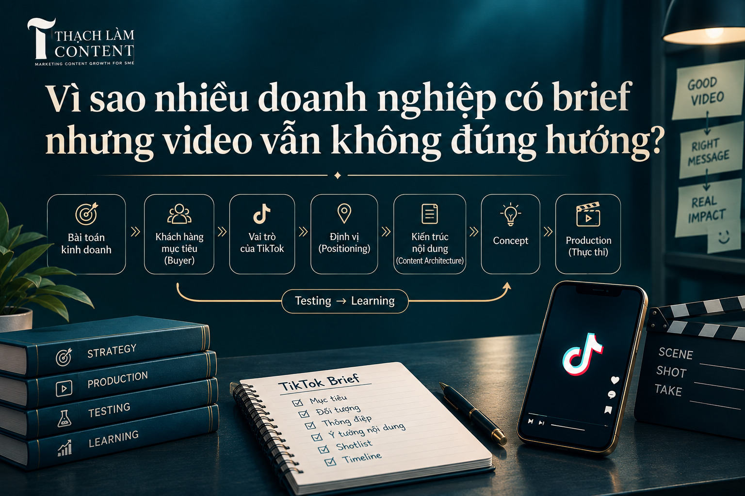 Vì sao nhiều doanh nghiệp có brief nhưng video vẫn không đúng hướng?